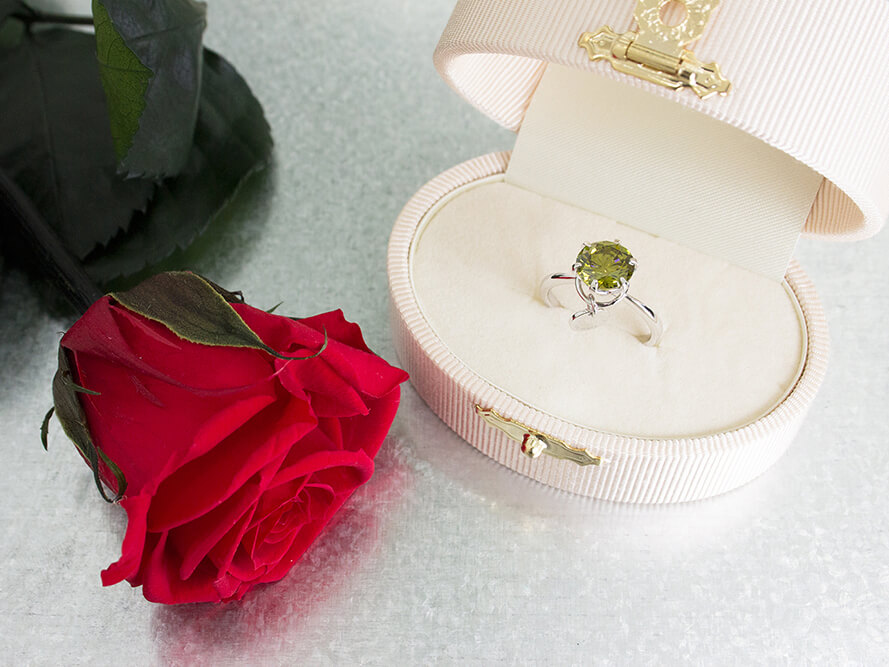 薔薇とリング 薔薇と指輪